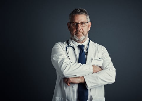 Retrato del Dr. Héctor Fabián Torres, Cardiólogo Nuclear