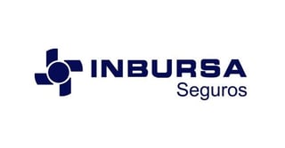 Inbursa Seguros logo with blue cross symbol and company name in dark blue text